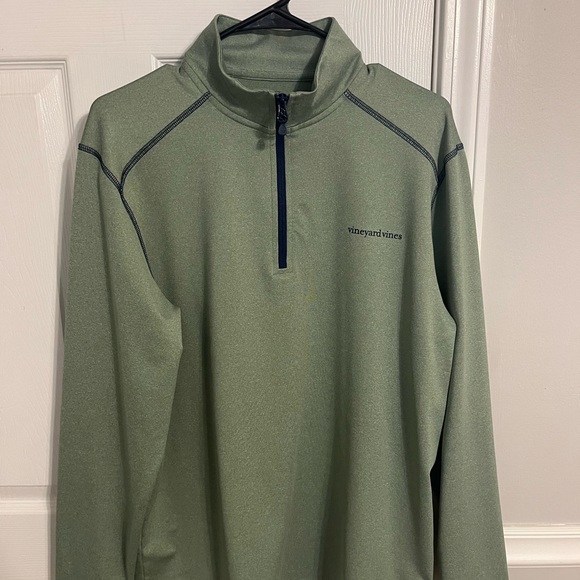 Vineyard Vines Performance Green Golf Pullover - Picture 2 of 5
